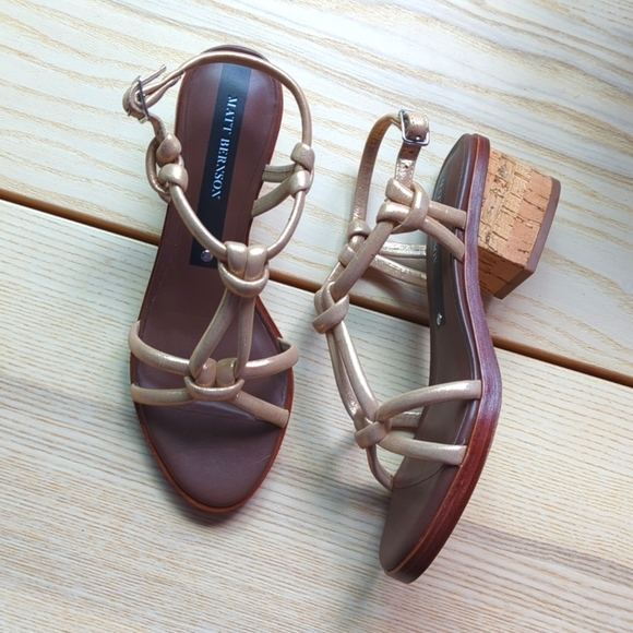 LAST 2 🆕🌿MATT BERNSON LEATHER SANDALS🌿 - Picture 7 of 8